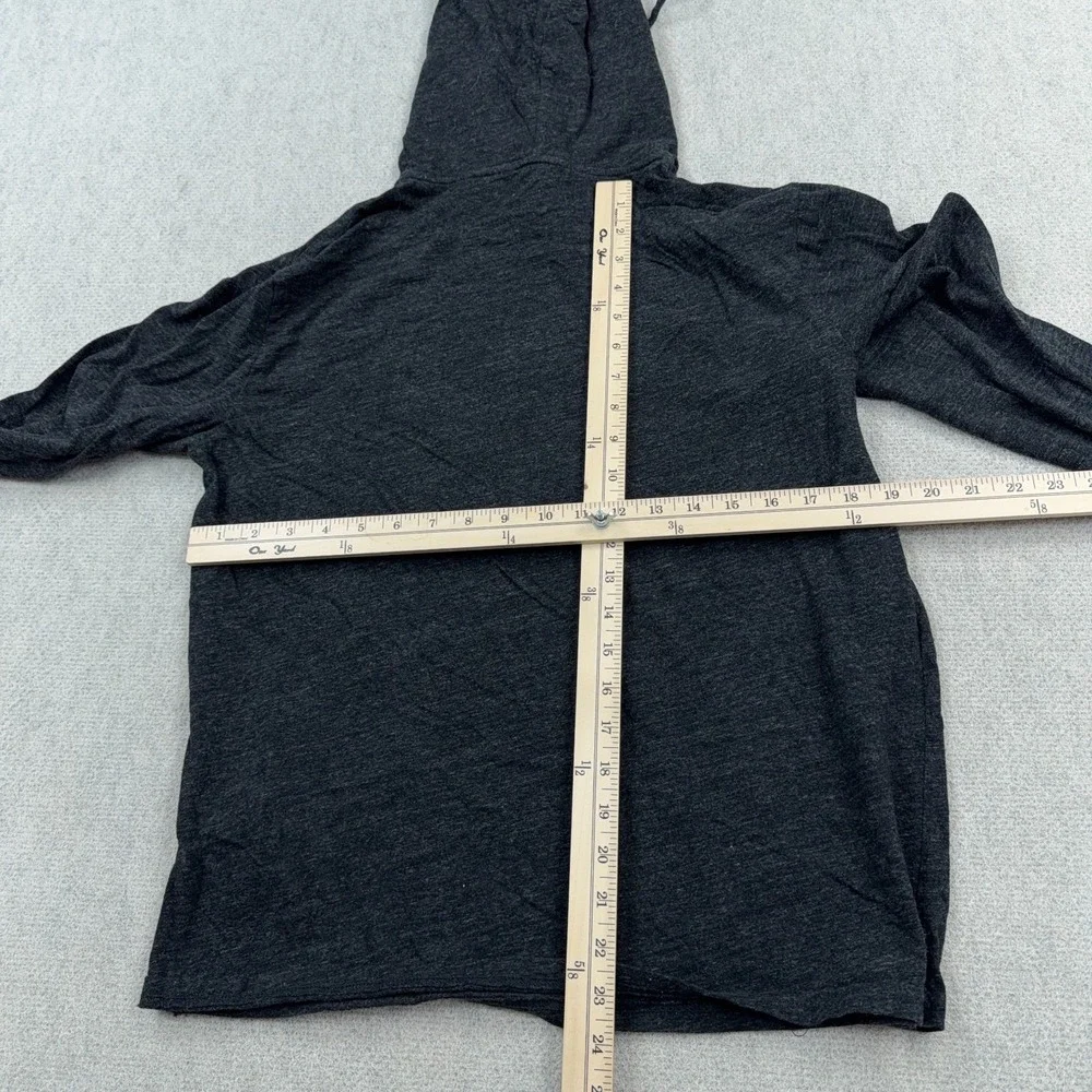 Polo Ralph Lauren Shirt Men Medium Heather Gray Tee Hoodie Hooded Pullover Thin